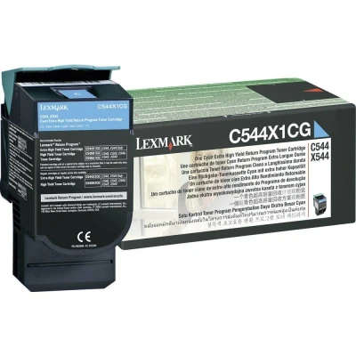 Afbeelding van Lexmark C544X1CG Toner Cyaan Extra hoge capaciteit