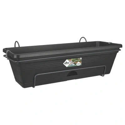 Afbeelding van Elho Balkonbakset Green Basic All In 1 Plantenbak 50x17x26 cm Zwart