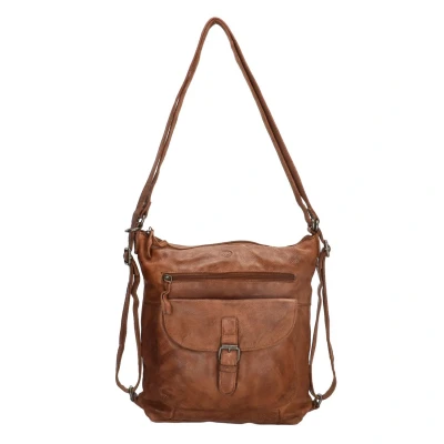 Afbeelding van Hide &amp; Stitches Paint Rock Rugzak Cognac 100% Leer