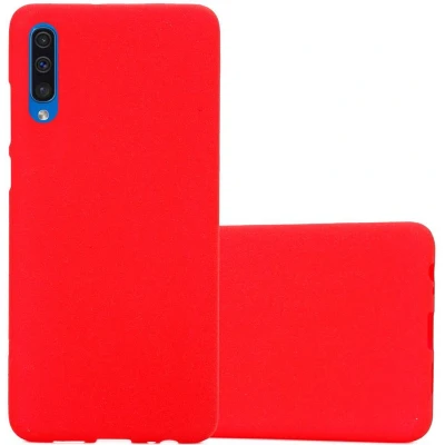 Afbeelding van Cadorabo Hoesje geschikt voor Samsung Galaxy A50 4G / A50s A30s in FROST ROOD Beschermhoes gemaakt van flexibel TPU silicone Case Cover