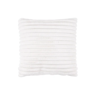 Afbeelding van h Soft Kussen 3D Effect, Hoogpolig, 100% Polyester, Super Touch Creme 45x45 cm Vierkant Polyester Tapijtenloods