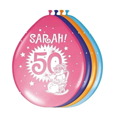 Afbeelding van Ballon Sarah! 8 stuks