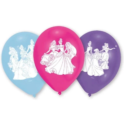 Afbeelding van Ballon Disney Princess 23cm 6 stuks