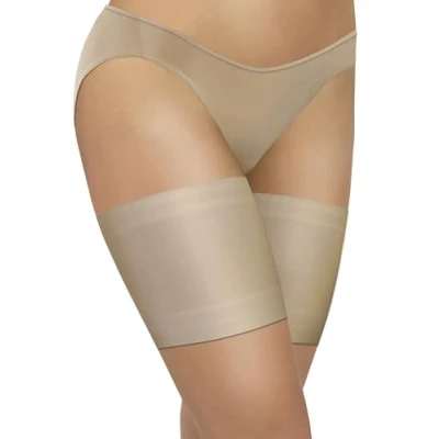 Afbeelding van sesto senso Dijbanden elastische antislip siliconen kanten band glad, Beige