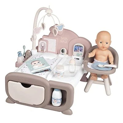 Afbeelding van Smoby Baby Nurse kinderdagverblijf, batterijen niet inbegrepen, vanaf 18 maanden