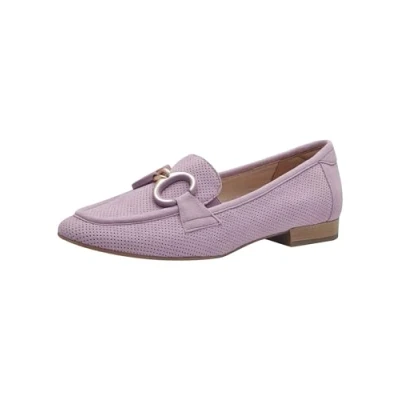 Image de Tamaris Chaussons confortables en cuir avec talon bloc pour femme, Lavande, 39 EU