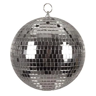 Afbeelding van Boland Discobal Zilver (20 cm) Glitter &amp; Glamour 80&#039;s NYE Oudjaarsavond