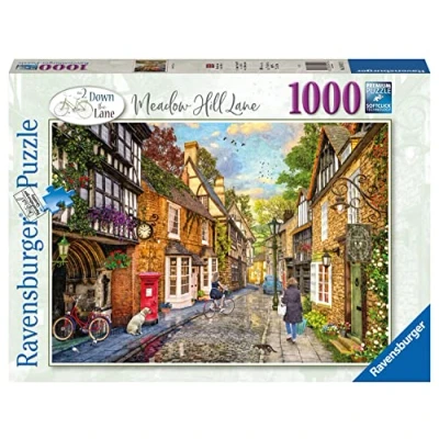 Afbeelding van Ravensburger Illustrati puzzel 1000 stukjes Medow Hill Lane