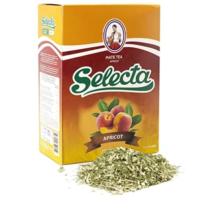 Afbeelding van 🌿Selecta Yerba Maté abrikoos: 0,5 kg + geschenkmonster (50 g) energierest en tonische drank, rijk aan vitaminen antioxidanten, met cafeïne! Versnelt de stofwisseling. Bevat geen suiker.