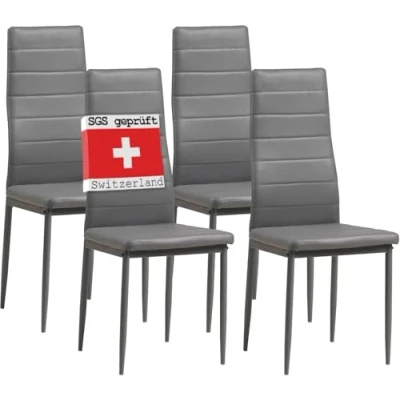 Afbeelding van Albatros 2553 Milano, set van 4 stoelen, grijs