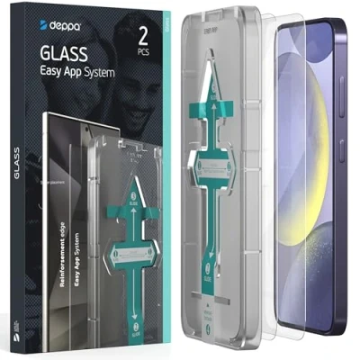 Afbeelding van Transparant glas met eenvoudige app voor Samsung S24