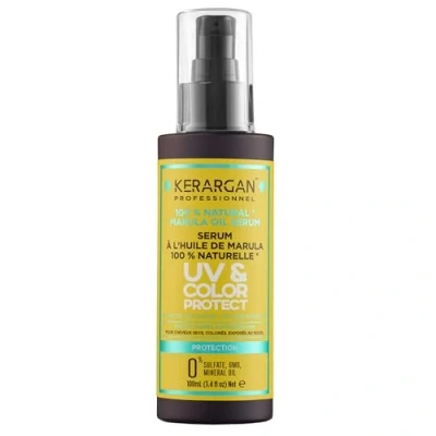Afbeelding van Kerargan UV beschermend haarserum en Marula olie voor droog gekleurd haar Anti kroes, gladmakend, hydraterend Sulfaatvrij, GMO, minerale 100 ml