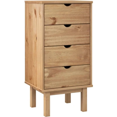 Afbeelding van vidaXL Ladekast OTTA 45x39x90 cm massief grenenhout