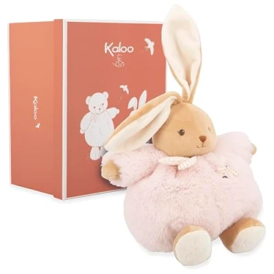 Afbeelding van KALOO pluche roze konijn 25 cm zacht dier voor baby Tender metgezel vanaf de geboorte ideale maat kleine handen geboortecadeau K214018