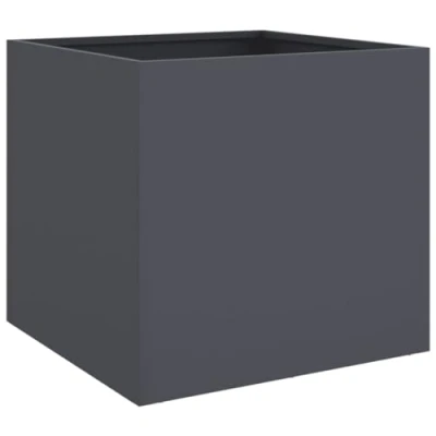 Afbeelding van Plantenbakken 2 st 42x40x39 cm koudgewalst staal antraciet