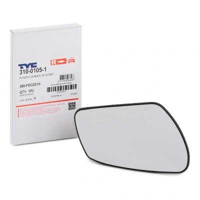 Afbeelding van TYC 310 0105 1 Spiegelglas rechts FORD: FIESTA 5, Fusion Estate, C Max