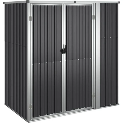 Afbeelding van Tuinschuur 161x89x161 cm gegalvaniseerd staal antracietkleurig