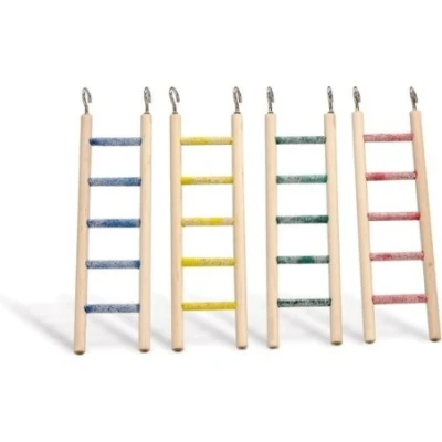 Afbeelding van BZ houten ladder met puimsteen 5 treden 24cm