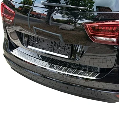 Afbeelding van Bumperbescherming van verchroomd roestvrij staal, compatibel met VW Sharan II, Seat Alhambra II vanaf 2010, premium merkkwaliteit RECAMBO