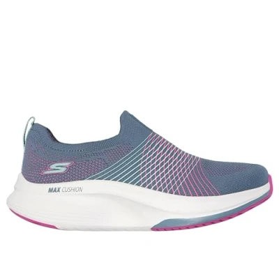 Afbeelding van Skechers Performance GO WALK MAX Walker SLIP ON Sportieve wandelschoenen, Dames, Maat: 36, Charcoal/purple Textiel