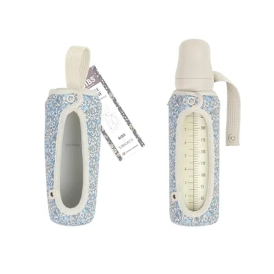 Afbeelding van Bibs x LIBERTY beschermhoes voor flessen, groot, 225 ml, neopreen motief Liberty, Capel, ivoor