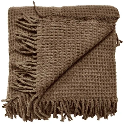 Afbeelding van Unique Living Plaid Selien 150x200cm Bison Brown