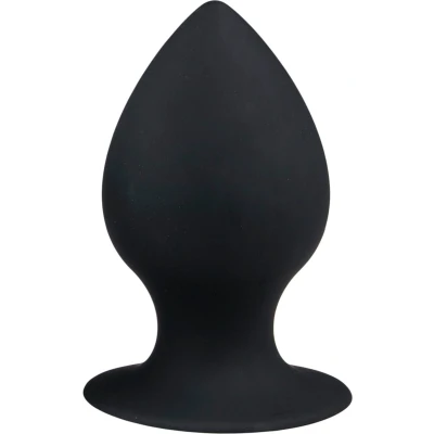 Afbeelding van Zwarte Medium Siliconen Buttplug Levensecht Gevoel