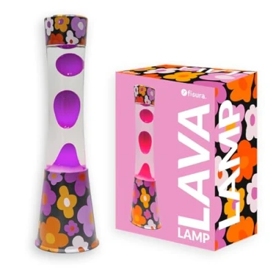 Afbeelding van Lavalamp Bloemen Met Roze Lava