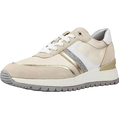 Afbeelding van Geox Desya Sneakers laag, Dames, Maat: 38, Beige Leer