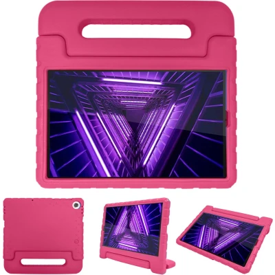 Afbeelding van iMoshion Tablet Hoes Kinderen Geschikt voor Lenovo Tab M10 HD (2nd gen) Kidsproof Backcover met handvat Roze
