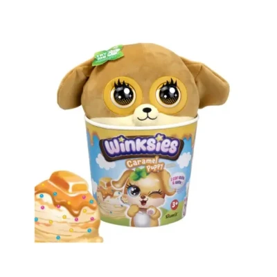 Afbeelding van Winksies Caramel Puppy Interactieve knuffel in een ijsbeker