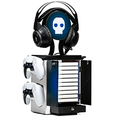 Afbeelding van Numskull PlayStation 5 Geïnspireerde Gaming Locker voor 4 Controllers 10 Games 1 Headset