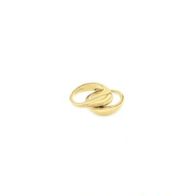 Afbeelding van Calvin Klein Elongated Drops Ring goldcoloured, Dames, Maat: 54, Gold coloured