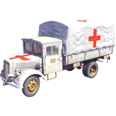 Afbeelding van 1:35 MiniArt 35450 Opel Blitz L701 WWII Duitse 3Ton Cargo Truck Plastic Modelbouwpakket