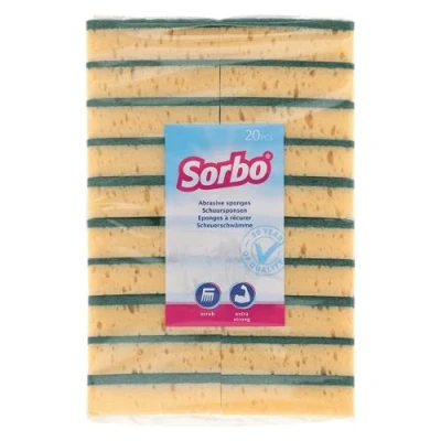 Afbeelding van 16x Sorbo Schuursponsstaaf Zware Kwaliteit 20 stuks