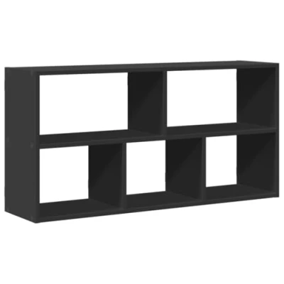Afbeelding van vidaXL Wandschap 100x25x50 cm bewerkt hout zwart