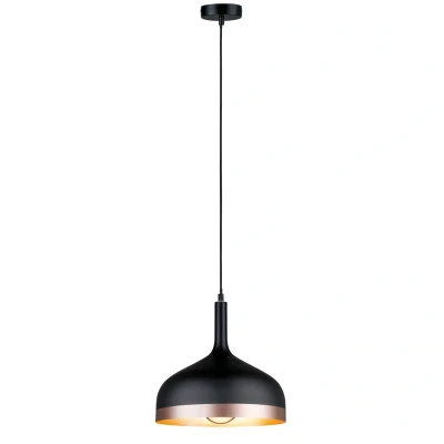 Afbeelding van Paulmann Neordic Hanglamp Embla 20W E27 zwart/koper