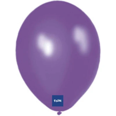 Afbeelding van Paarse ballonnen metallic 30cm 100 stuks
