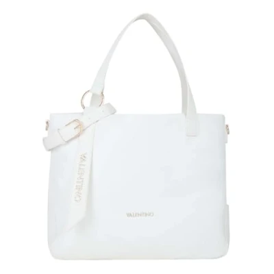Afbeelding van VALENTINO Shopper Schoudertas Peonies Re Shopping Bag Bianco Wit