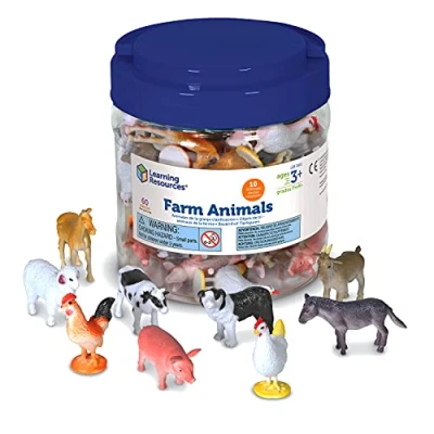 Afbeelding van Learning Resources Boerderij Dier Balies 60 Stuk Set