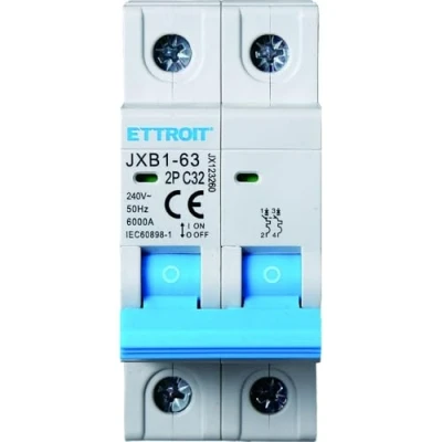 Afbeelding van IXTRIMA Automatische magnetothermische schakelaar, 2P 32A 220V 6kA, bipolair MCB C32
