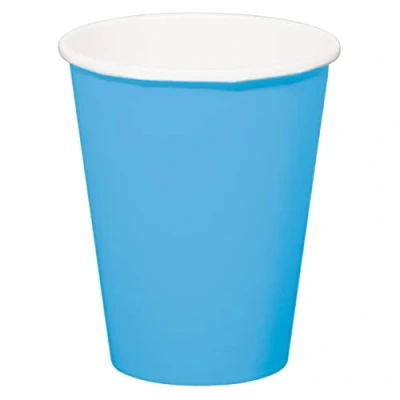Afbeelding van Azuur Blauwe Bekers 350 ml 8 stuks