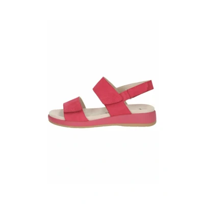 Afbeelding van Caprice Sandalen met sleehak, Dames, Maat: 41, Pink nubuc Leer