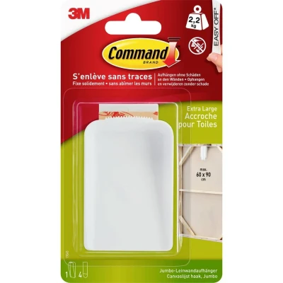 Afbeelding van 3M Command hanger XL met canvas (l x b h) 85 56 18 mm Wit Inhoud: 1 stuk(s)