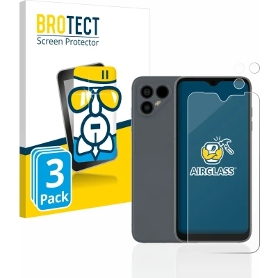 Afbeelding van BROTECT Screenprotector voor Fairphone 4 (Voor+Camera) Folie Beschermfolie Beschermglas transparant (3 Stuks)