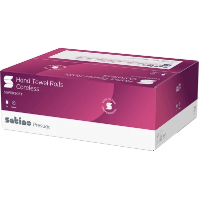 Afbeelding van Satino Prestige Mini Poetsrol Coreless 1 laags 110 meter