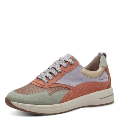 Afbeelding van Tamaris Sneakers laag, Dames, Maat: 37, Sage comb Textiel
