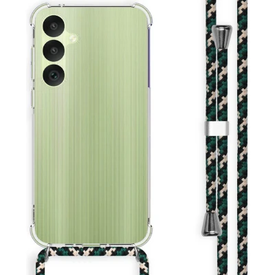 Afbeelding van iMoshion Hoesje Geschikt voor Samsung Galaxy A35 met koord Backcover Groen