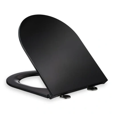 Afbeelding van wc bril softclose quick release 36x45 cm d vorm montage van bovenaf