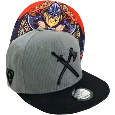 Afbeelding van Capiche Snapback Baseballone SIZE Pet, Heren, Maat: One Size, Dark grey/red/black